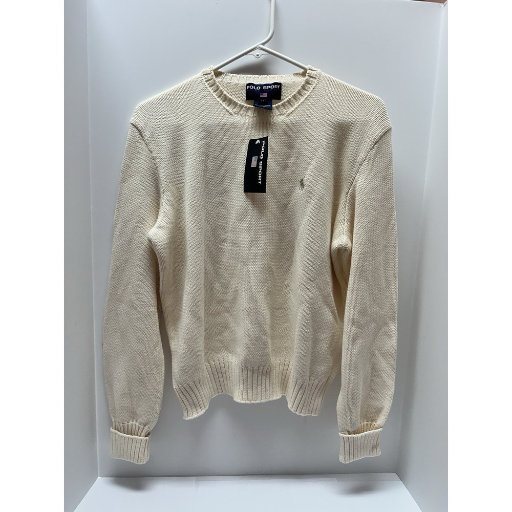 Brand New Vintage Polo Sport Women's Medium 100% Cotton Sweater